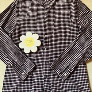 Sonoma Men's Black and White Checkered Shirt